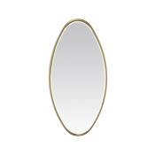 Miroir ovale doré 30x60cm