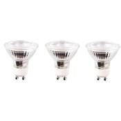 Muller Licht - lot de 3 ampoules led GU10 verre - 5W - blanc chaud - Transparente