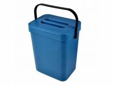 Paris prix - poubelle de compost "accrochable" 5l bleu