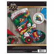 Plaid Choo Santa Kits de décoration en feutre, Multicolore, Un