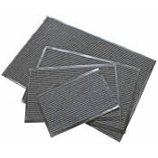 Spetebo - Tapis anti-salissures - Couleur : gris -