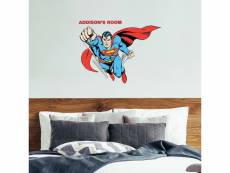 Stickers muraux géants dc superman avec lettres de