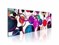 Tableau colourful circle taille 150 x 50 cm PD8611-150-50