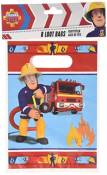 TIFANY- Sam Le Pompier Set de 8 Sacs Bonbons, 8022837,