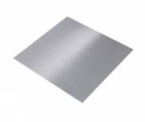 Tôle aluminium anodisé lisse argent brossé 50 x