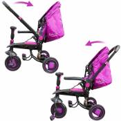 Tricycle modulaire réversible BabyGo siège en cuir