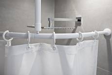 Tringle à rideau de douche en aluminium sans barrière