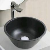 Vasque pour salle de bain Ronde - Céramique Noire - 29 cm ? ArDeco