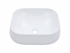 Vidaxl lavabo 44,5 x 39,5 x 14,5 cm céramique blanc 143905