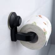 1Pc ventouse support cuisine salle de bain stockage étanche à l'humidité serviette accessoires étagère porte-papier hygiénique mural noir