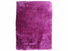 Best of - tapis poils longs toucher laineux violet 160x230
