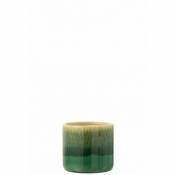 Cache pot en céramique verte 15x14.5 - Vert