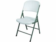 Chaise pliante blanche - stalgast - - acier/polyéthylène