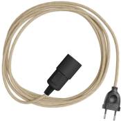Creative Cables - Snake - Lampe plug-in avec câble textile coloré 3 Mètres - RN06 - RN06