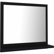 Helloshop26 - Miroir de salle de bain 40 x 10,5 x 37 cm aggloméré noir
