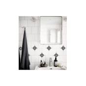 K&l Wall Art - 3D carrelage décoratifs vintage autocollants carreaux salle de bain cuisine ornement gris 10pcs (8x8cm) - gris