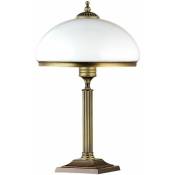 Lampe de table marlow 50cm en laiton antique Art Nouveau