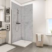 Lot de 2 panneaux muraux salle de bains 100 x 210 cm Schulte DécoDesign Décor pierre gris clair
