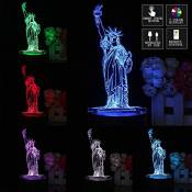 MASUNN 3D New York City Statue De La Liberté Tactile