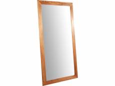Miroir, long miroir mural rectangulaire, à accrocher au mur, horizontal et vertical, shabby chic, salle de bain, chambre à coucher, cadre finition nat