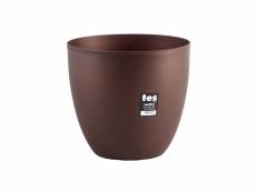 Plastiken pot de fleurs bol tes - 26 cm - bronze PLA8412524118253