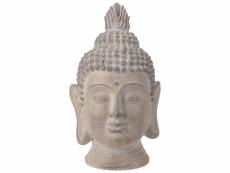 Progarden tête de bouddha décorative 31x29x53,5 cm