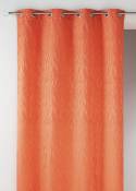 Rideau en jacquard fantaisie - Mandarine - 135 x 260 cm
