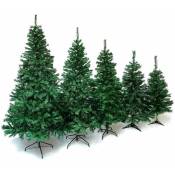 Sapin de Noël artificiel tradition et qualité - Arbre pour décoration de Noël avec support vert 210 cm - vert