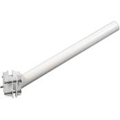 Support pour lampadaire led blanc tube 47mm pour poteau
