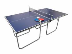 Table de pingpong tennis de table pliable en fer 180 cm x 100 cm extérieur intérieur fun [balle et raquettes incluses] 28373