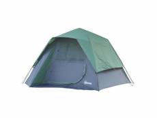 Tente pop up montage instantané - tente de camping familiale 3 pers. - grande porte + 3 fenêtres - dim. 2,5l x 1,94l x 1,6h m fibre verre polyester ox