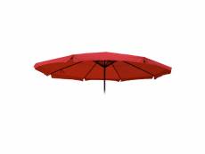 Toile pour parasol meran pro, parasol de marché gastronomique avec volant ø 5m, polyester ~ bordeaux
