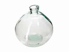 Vase rond verre recyclé d 33 transparent - atmosphera