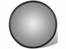 Vidaxl miroir de trafic convexe acrylique noir 30 cm