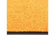 Vidaxl paillasson lavable orange 60x180 cm 323453