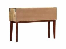 Vidaxl table console 115x30x76 cm bois de manguier massif brut 282746