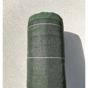 Zenlys - 130g/m2 Toile Bache de paillage Vert tissée Anti-Mauvaises Herbes Largeur 1,28m Longueur 25m