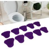 10 pièces désodorisants d'urine Triangle odeur urinoir parfumé pour toilette violet
