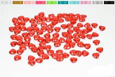 100 coeurs en plastique pour decoration de table mariage ceremonie (rouge 250)