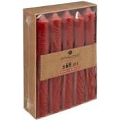 Atmosphera - Lot de 10 bougies bâtons rouge 45g créateur