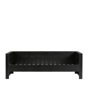 Cadre de lit banquette en bois fsc 90x200 noir