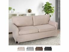 Canapé 3 places au design classique moderne pour chambres et salons tissu belle epoque - beige Modus Sofà
