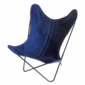 Chaise AA Butterfly OUTDOOR / Coton - Structure noire