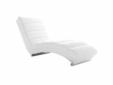 Chaise longue / fauteuil design blanc taylor