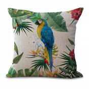 coussin style Tropical animaux sauvages Série Arbre