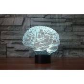 Crea - cerveau 3d Illusion veilleuse acrylique lumière