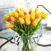 Groofoo - Bouquet de 12 Tulipes artificielles au Toucher