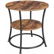 Helloshop26 - Table d'appoint ronde table console bout