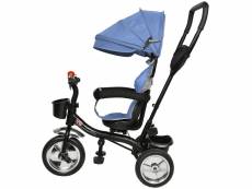 Hombuy tricycle évolutif bébé 4en1 - poussette vélo enfant de 10 à 36 mois - bleu foncé