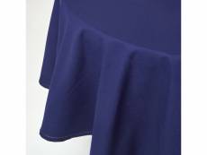 Homescapes nappe de table ronde en coton unie bleu marine - 178 cm KT1557D